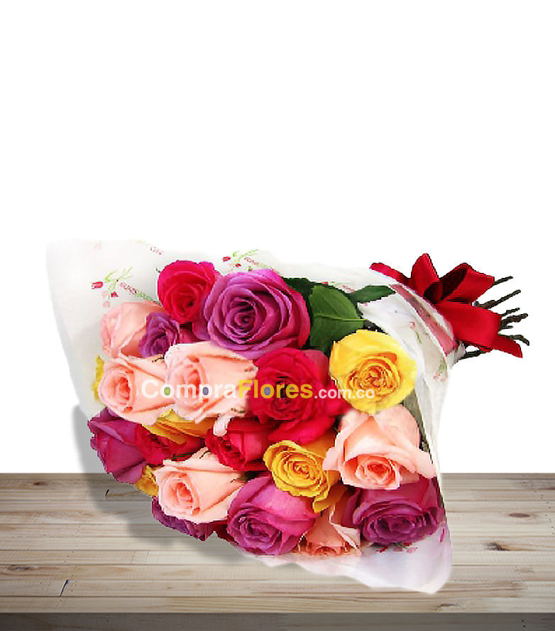 amoroso ramillete de flores