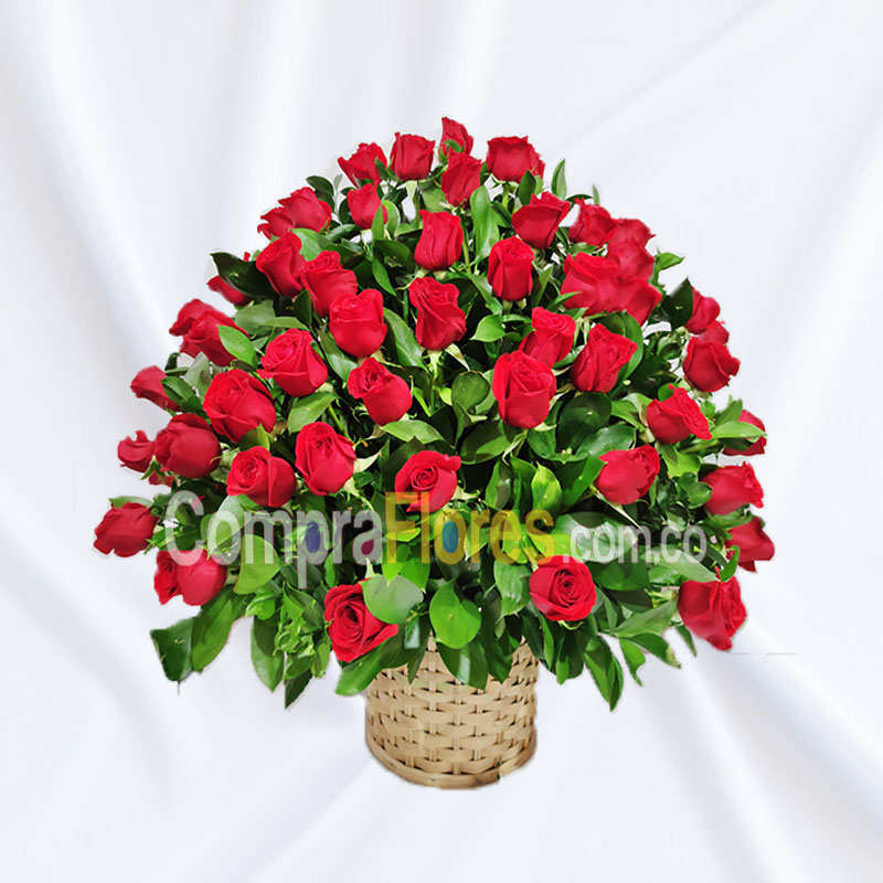 Canasta de Rosas para Mama