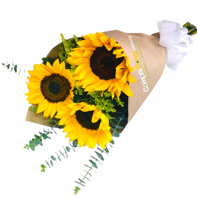 Bouquet Tres girasoles