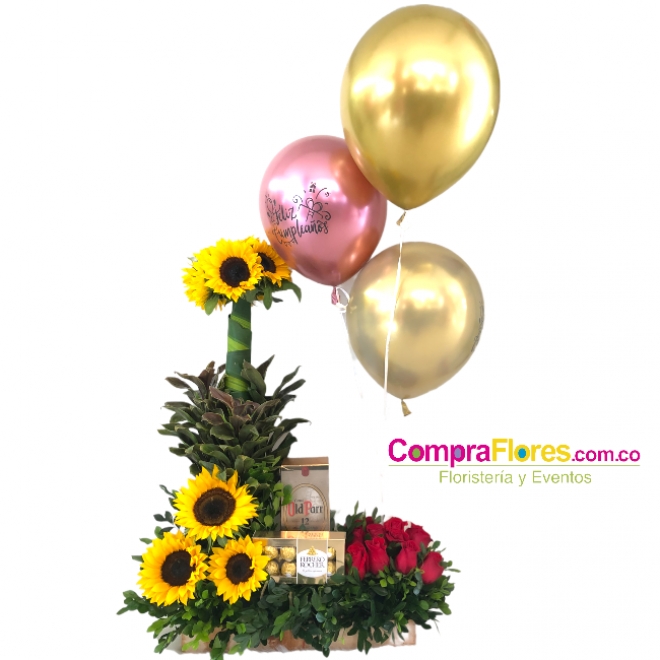 Jardin girasoles tres Detalles