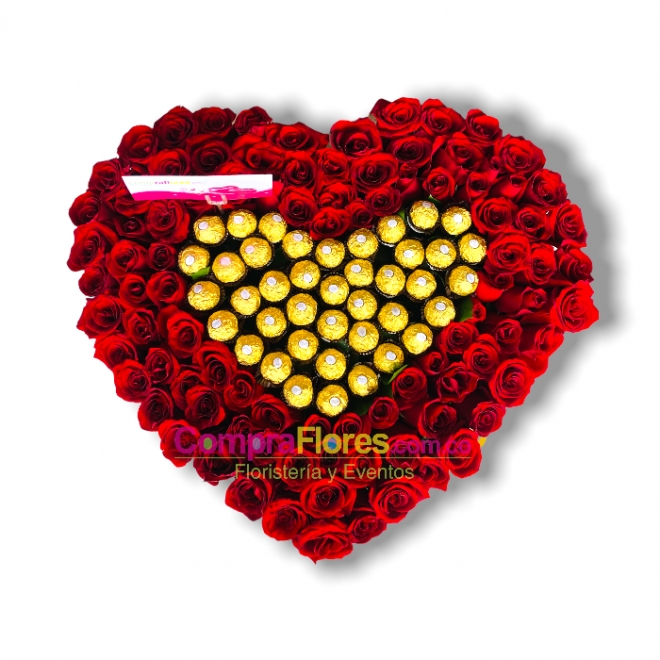 Heart Rosas Grande