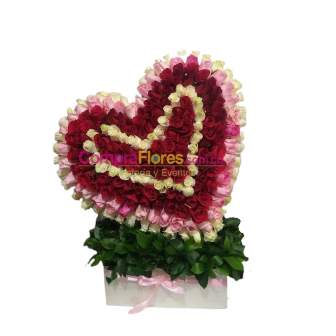 Corazon Grande de Rosas