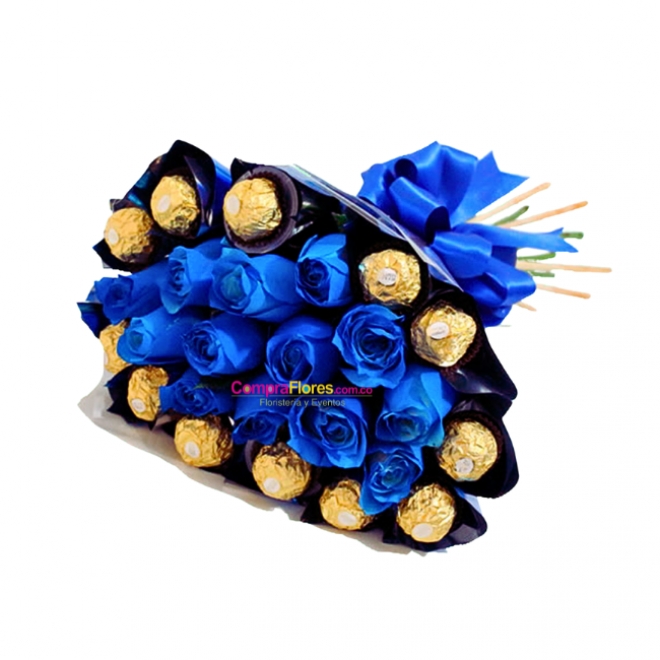 Bouquet Rosas Azules