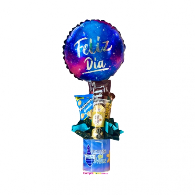 Vaso personalizado con dulces