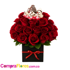 Base Fresas con chocolate, Floristerias en Cali